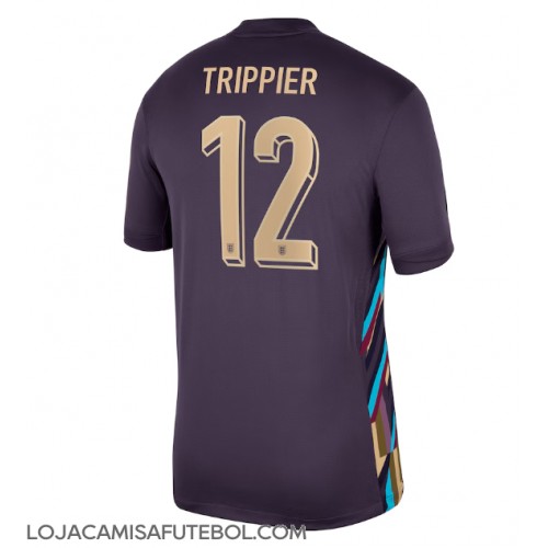 Camisa de Futebol Inglaterra Kieran Trippier #12 Equipamento Secundário Europeu 2024 Manga Curta